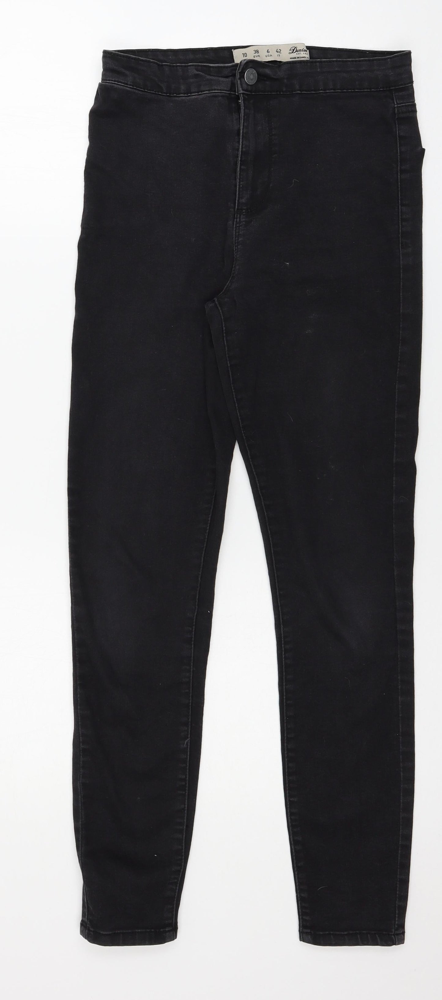 Denim & Co. Womens Grey  Denim Skinny Jeans Size 10 L27 in