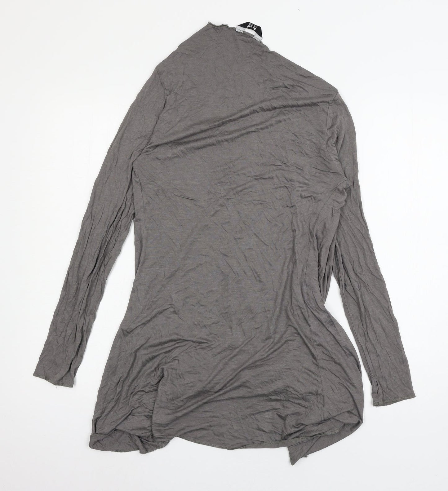 k&d Womens Grey  Jersey Cardigan Jumper Size 12