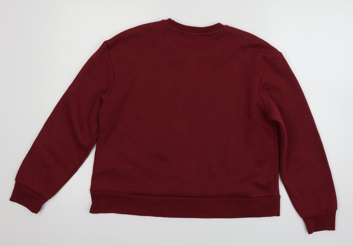 Primark Womens Red  Jersey Pullover Sweatshirt Size XS