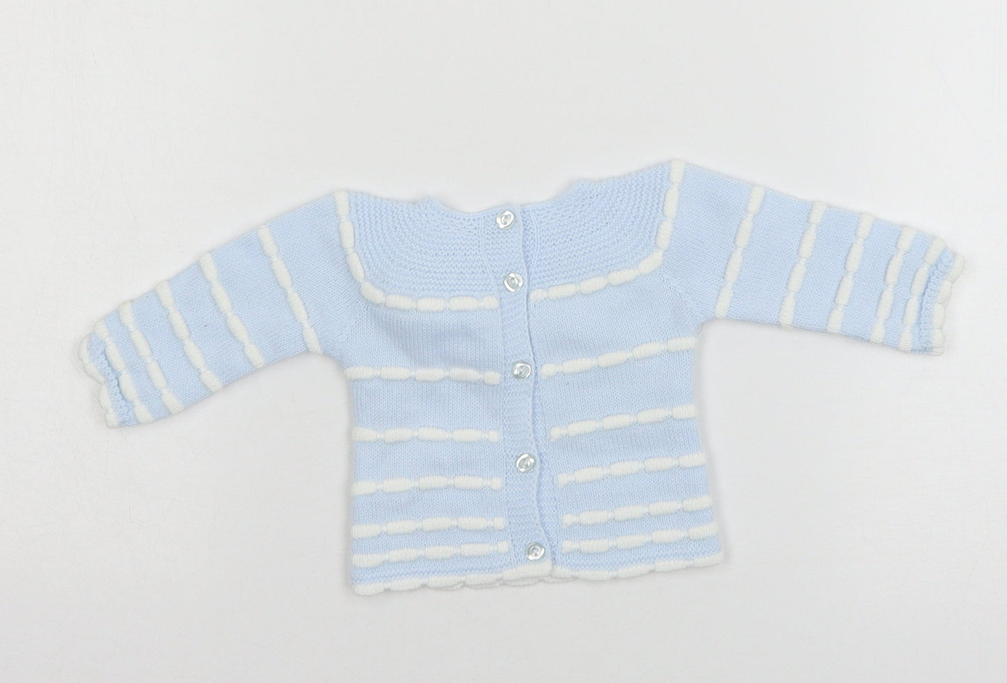 VB Boys Black Striped Knit Pullover Jumper Size 0-3 Months