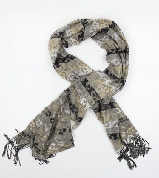 Preworn Womens Multicoloured Animal Print Knit  Scarf
