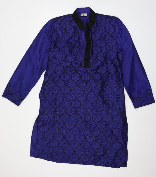 Khushaal Womens Blue   Basic Blouse Size 12