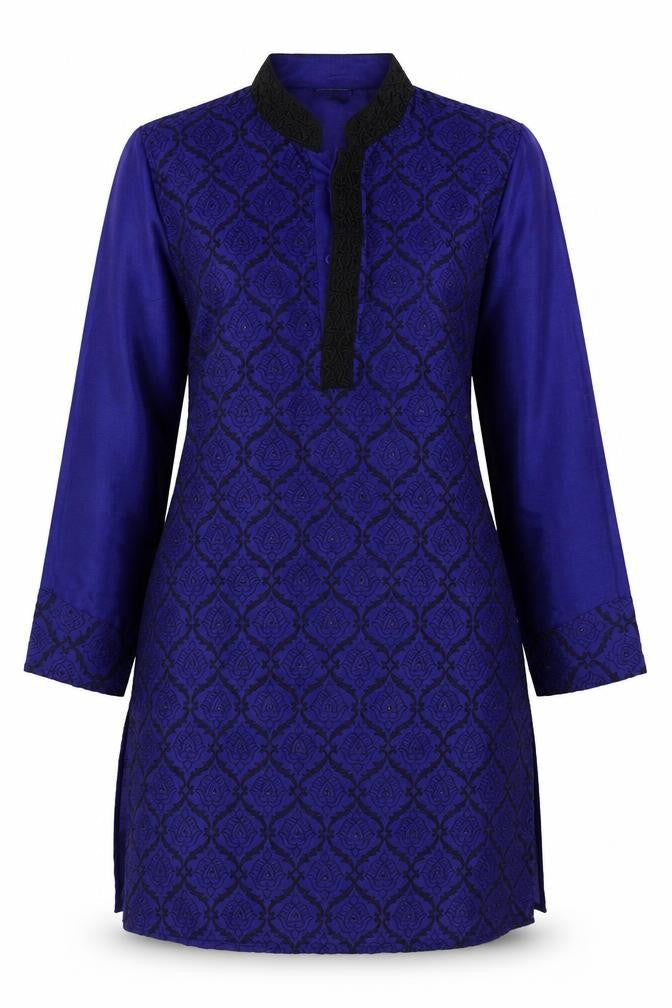 Khushaal Womens Blue   Basic Blouse Size 12