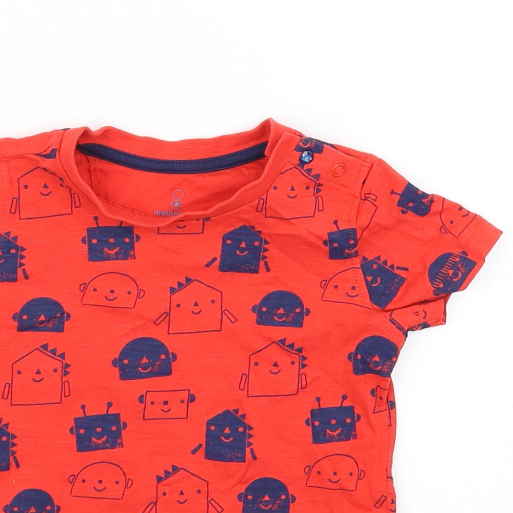 Mothercare Boys Red   Basic T-Shirt Size 12-18 Months