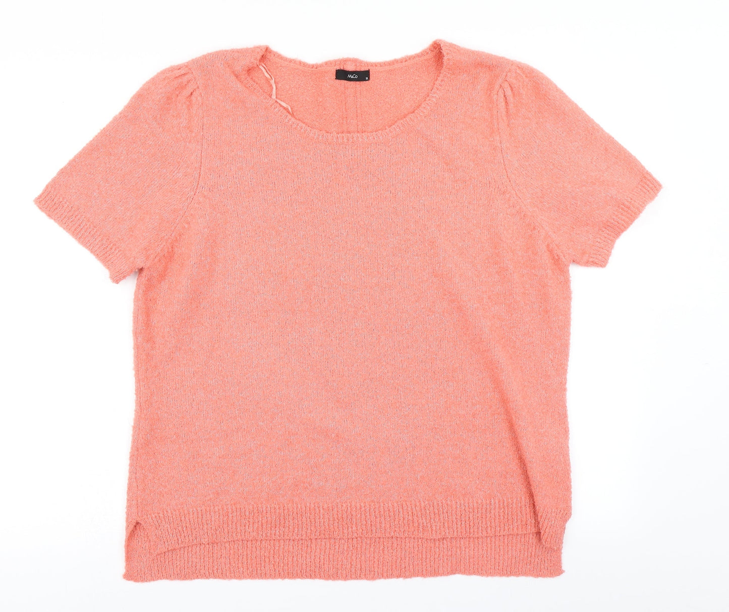 M&Co Womens Pink  Knit Pullover Jumper Size 18