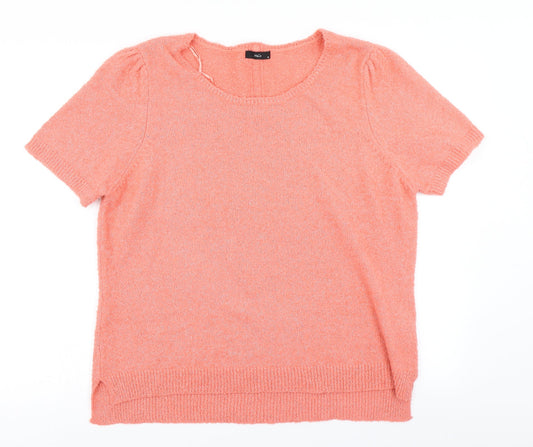 M&Co Womens Pink  Knit Pullover Jumper Size 18