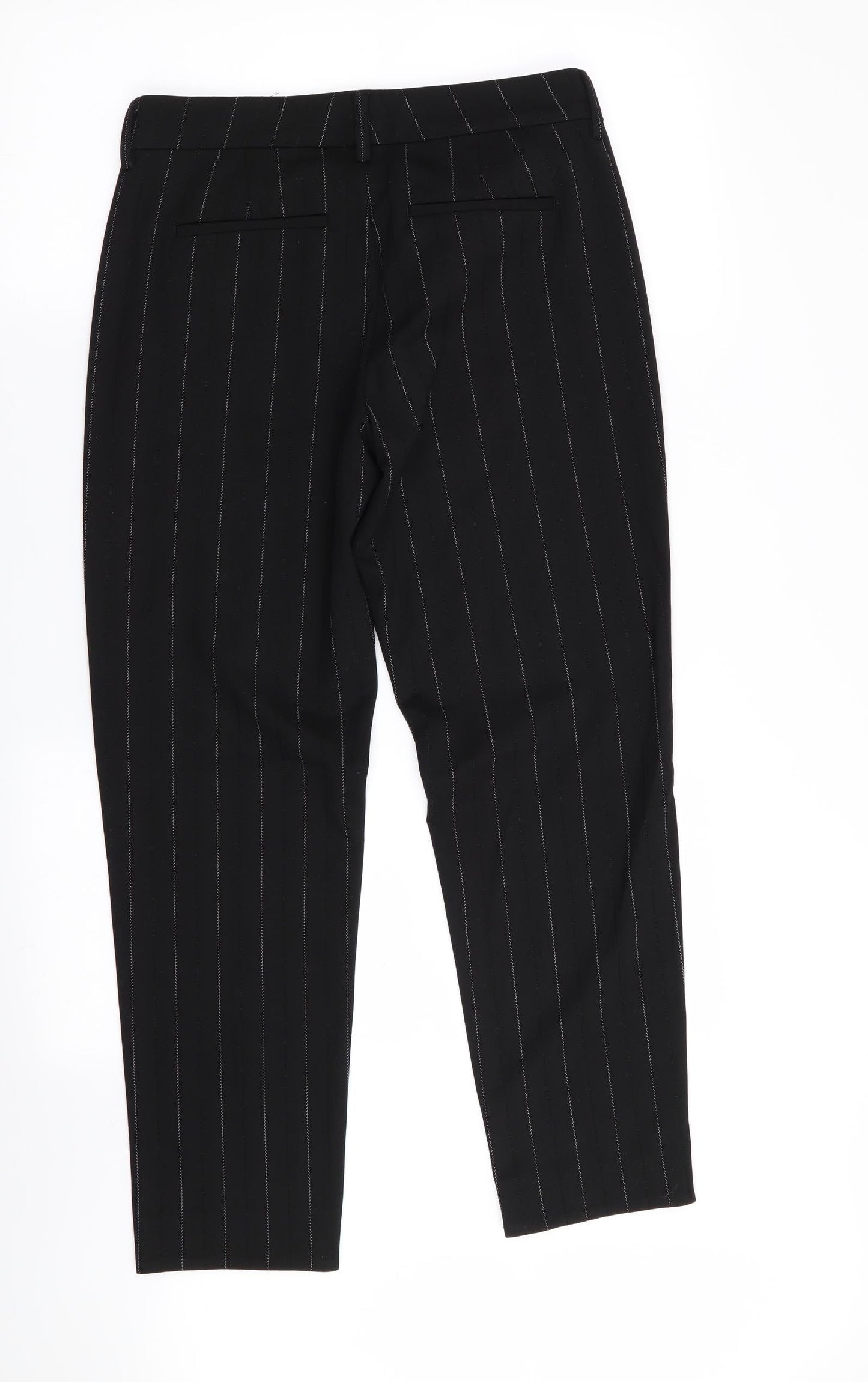 liverpool Womens Black Striped  Trousers  Size 8 L28 in