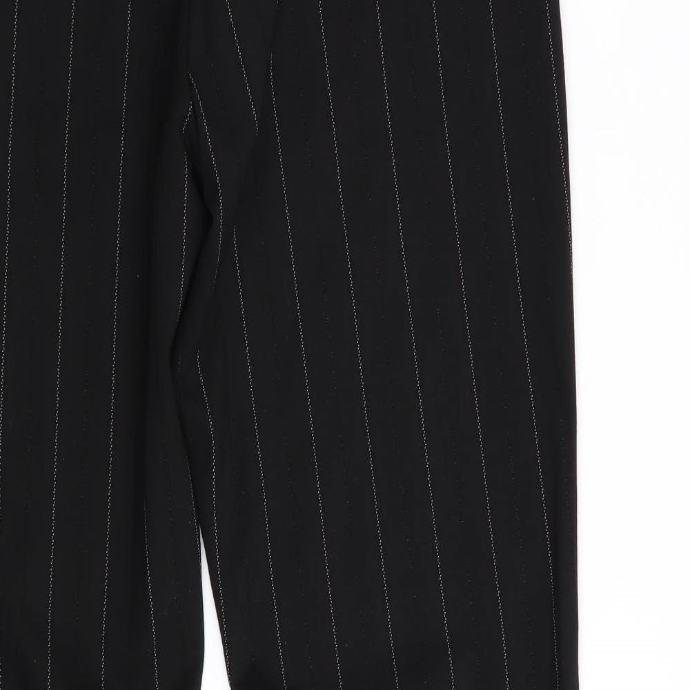 liverpool Womens Black Striped  Trousers  Size 8 L28 in