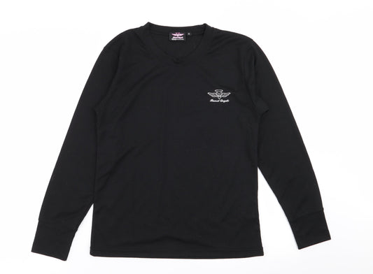 Board Angels Womens Black   Basic T-Shirt Size 12
