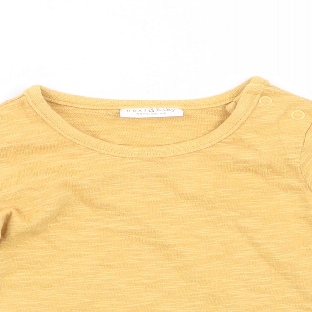 NEXT Girls Yellow   Basic T-Shirt Size 0-3 Months