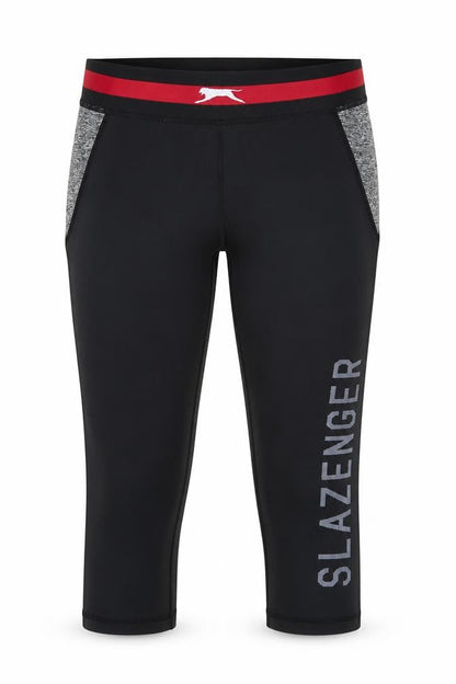 Slazenger Womens Black   Compression Leggings Size 12 L21 in