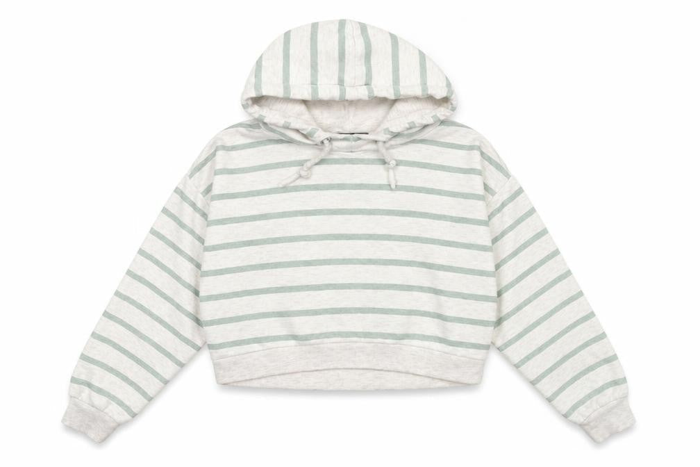 Primark Womens Beige Striped  Pullover Sweatshirt Size 8