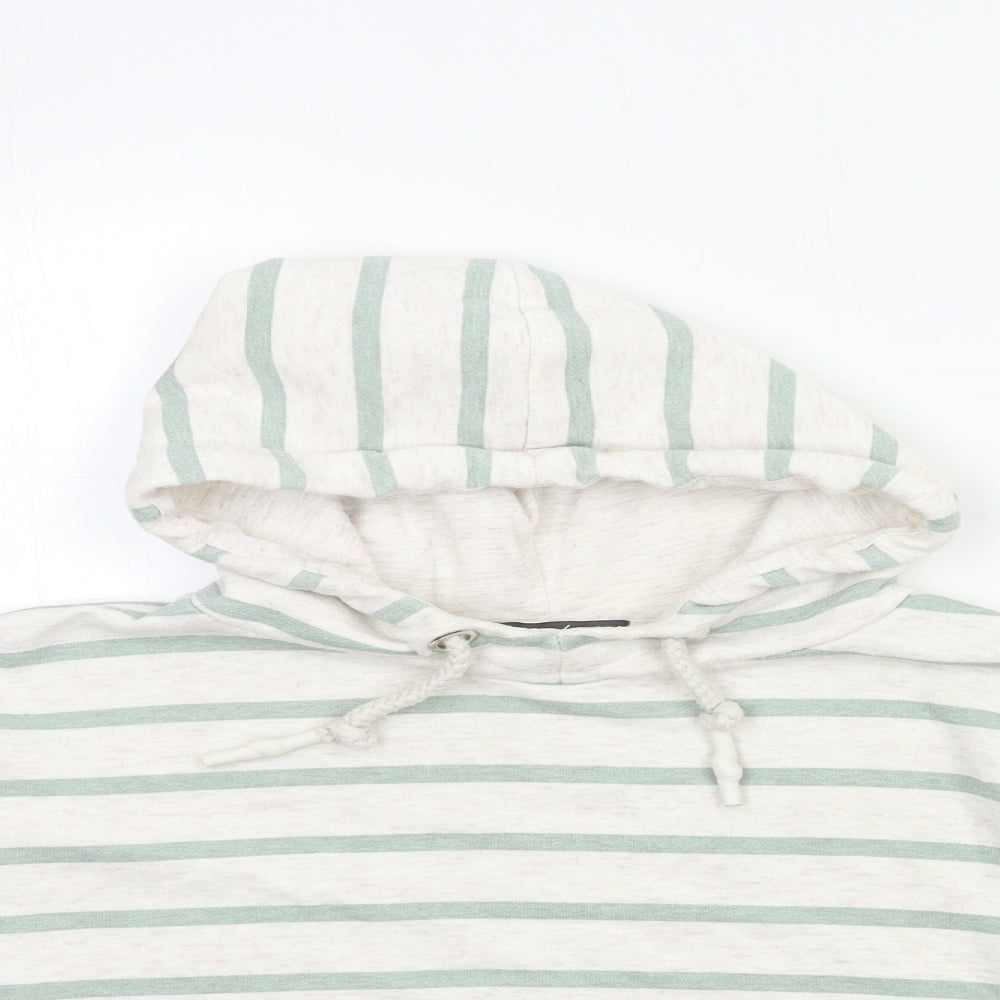 Primark Womens Beige Striped  Pullover Sweatshirt Size 8