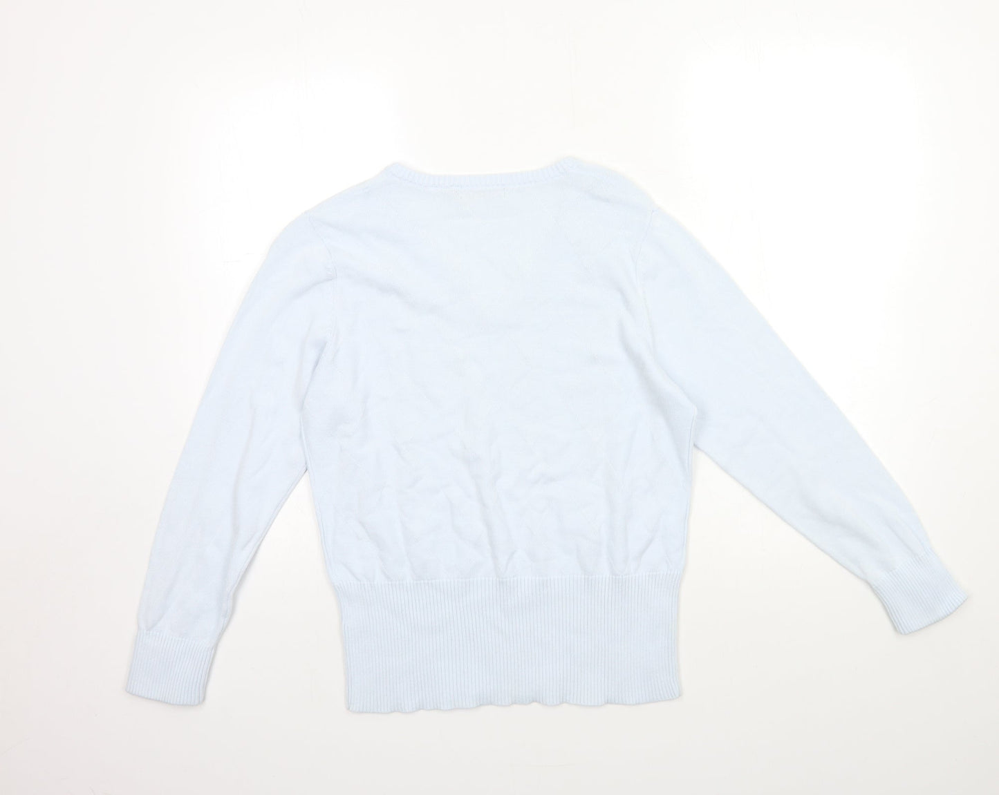 Daily Women Womens Blue  Knit Pullover Jumper Size M