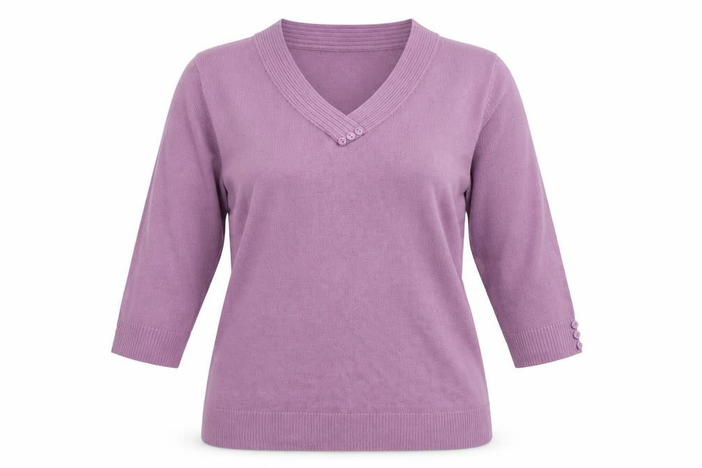 ORIGINALS Womens Purple  Knit Pullover Jumper Size S