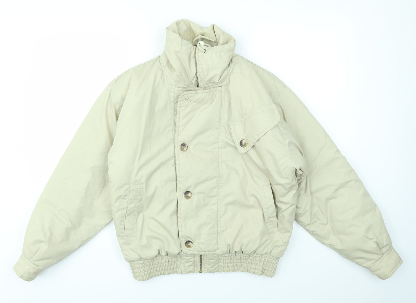 Preworn Womens Beige   Jacket Coat Size 4
