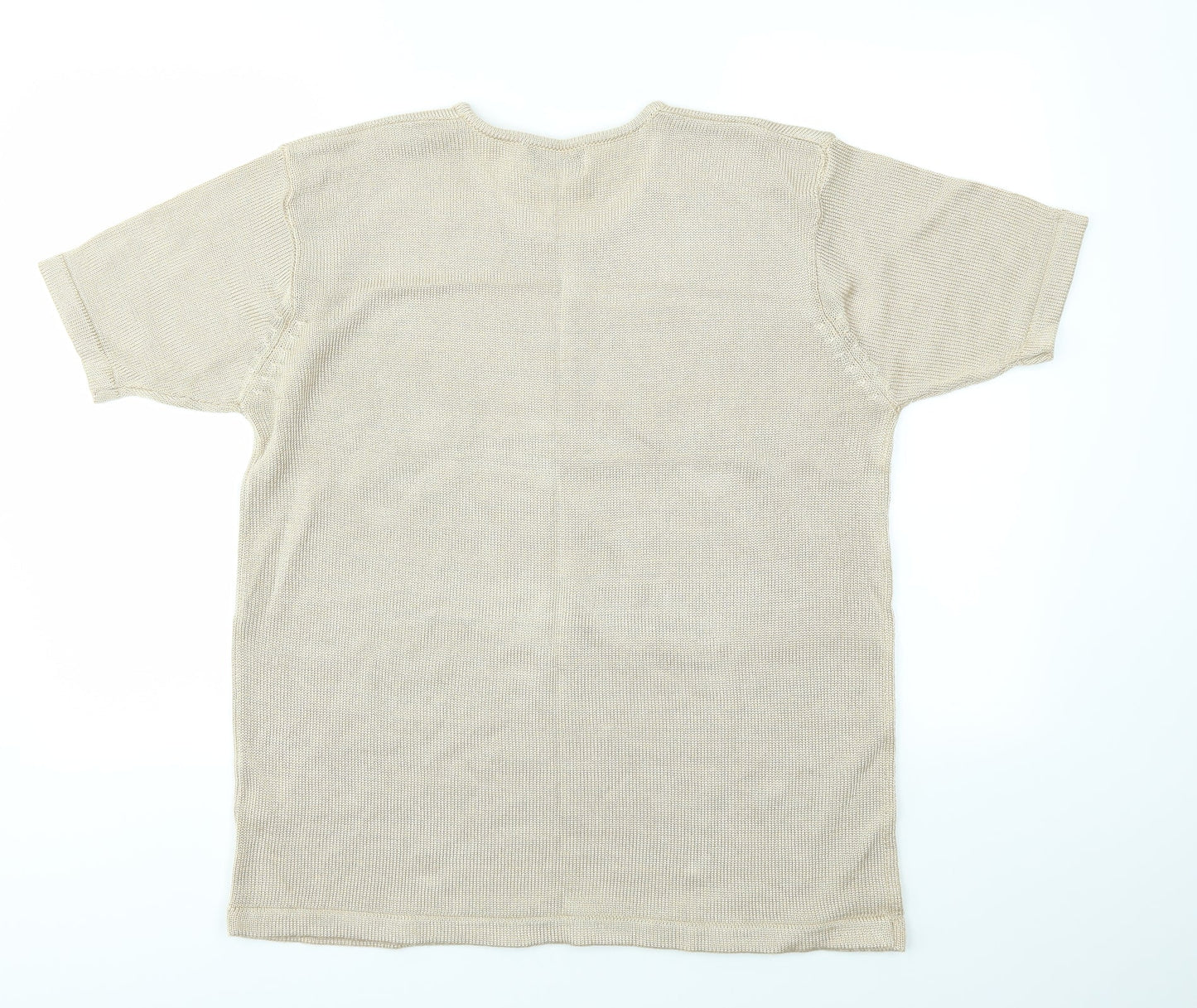 HONEY Womens Gold   Basic T-Shirt Size L