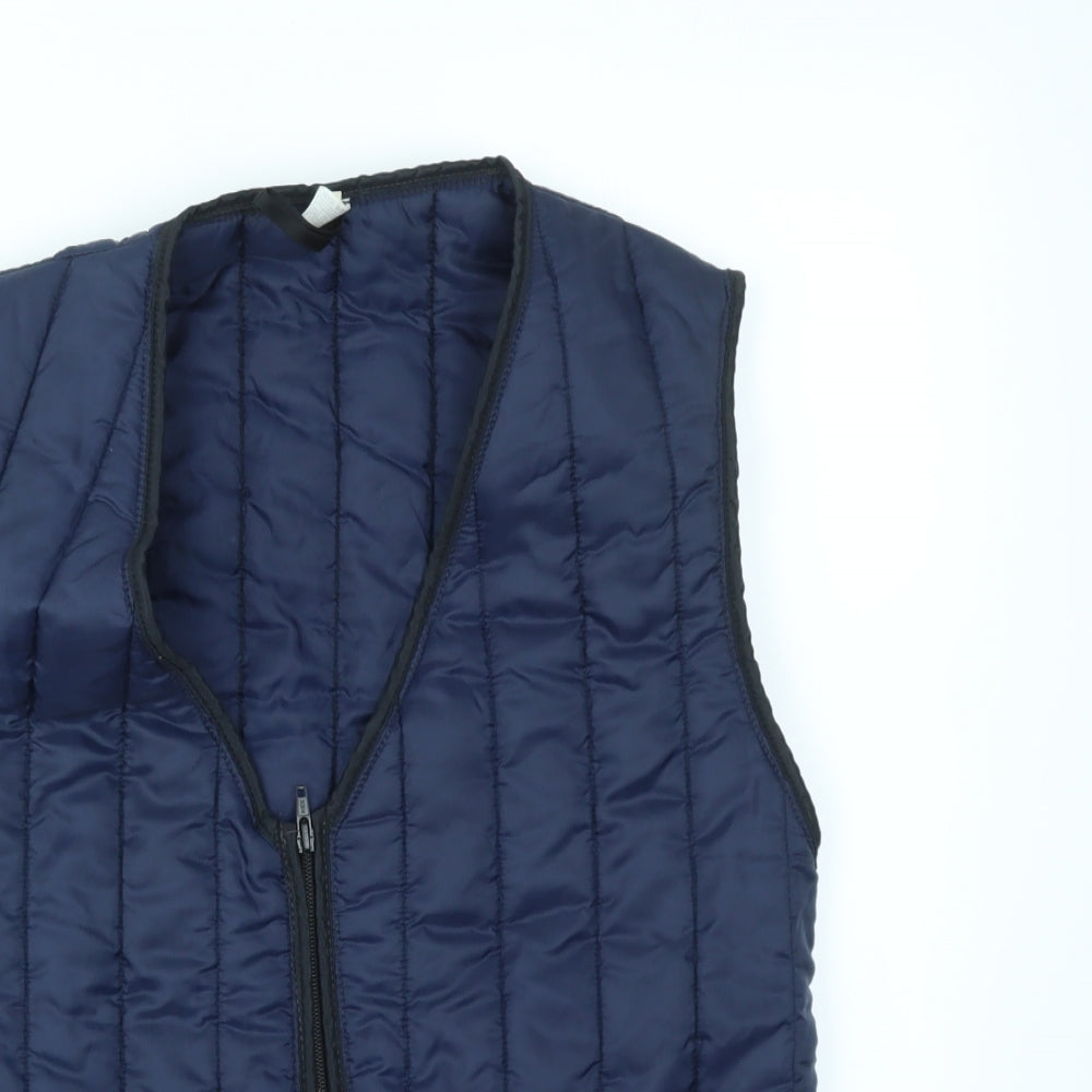 Preworn Womens Blue   Gilet Coat Size 8