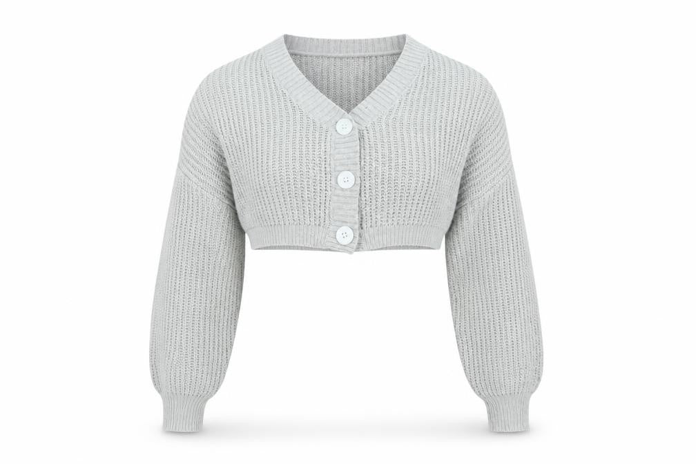 PRETTYLITTLETHING Womens Grey   Cardigan Jumper Size S