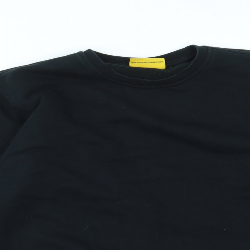 NOVOCO Mens Black   Pullover Sweatshirt Size XS