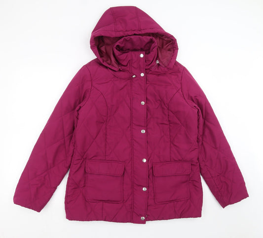 Damart Womens Purple   Quilted Jacket Size 10