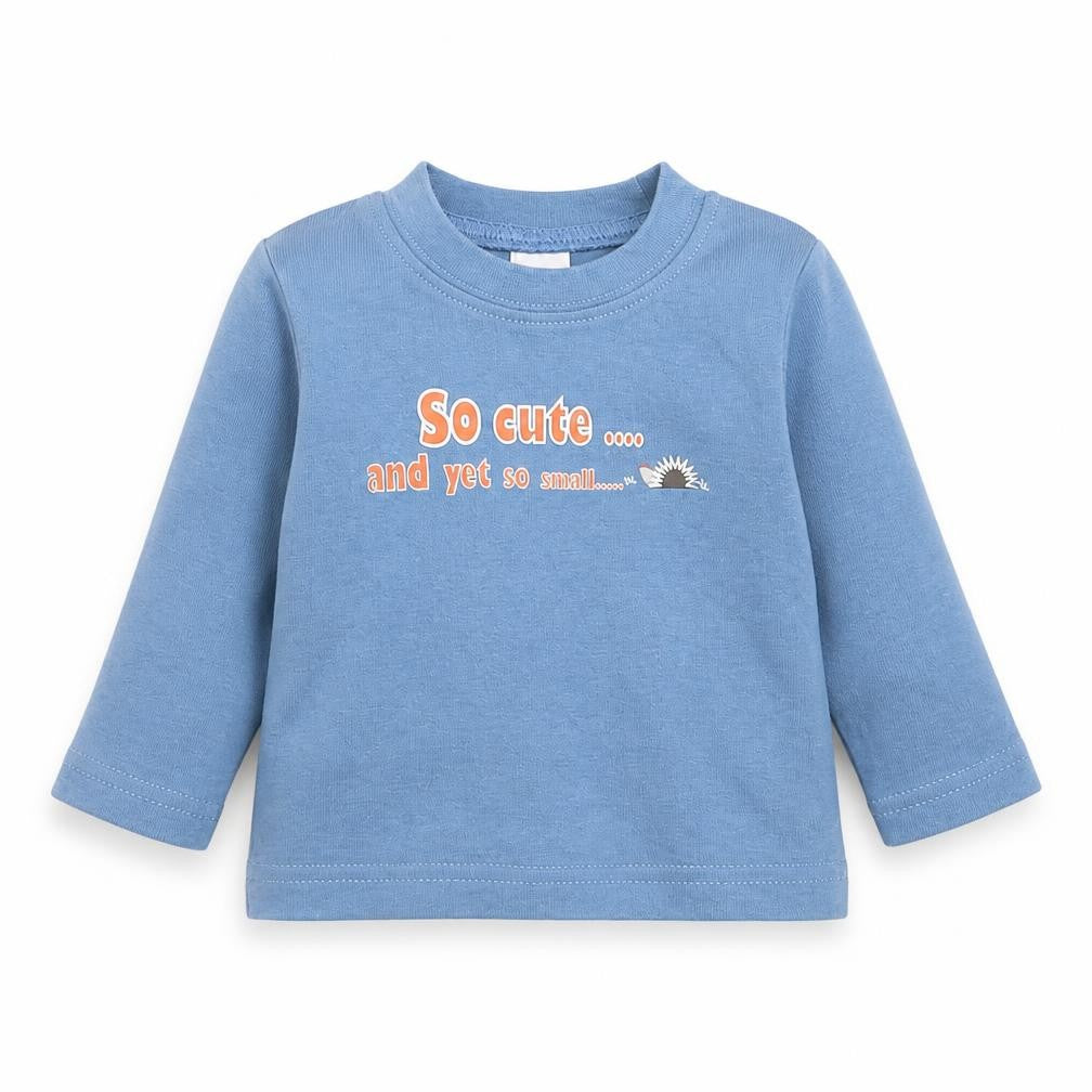 Tiny Ted Baby Blue   Basic T-Shirt Size 0-3 Months  - so cute