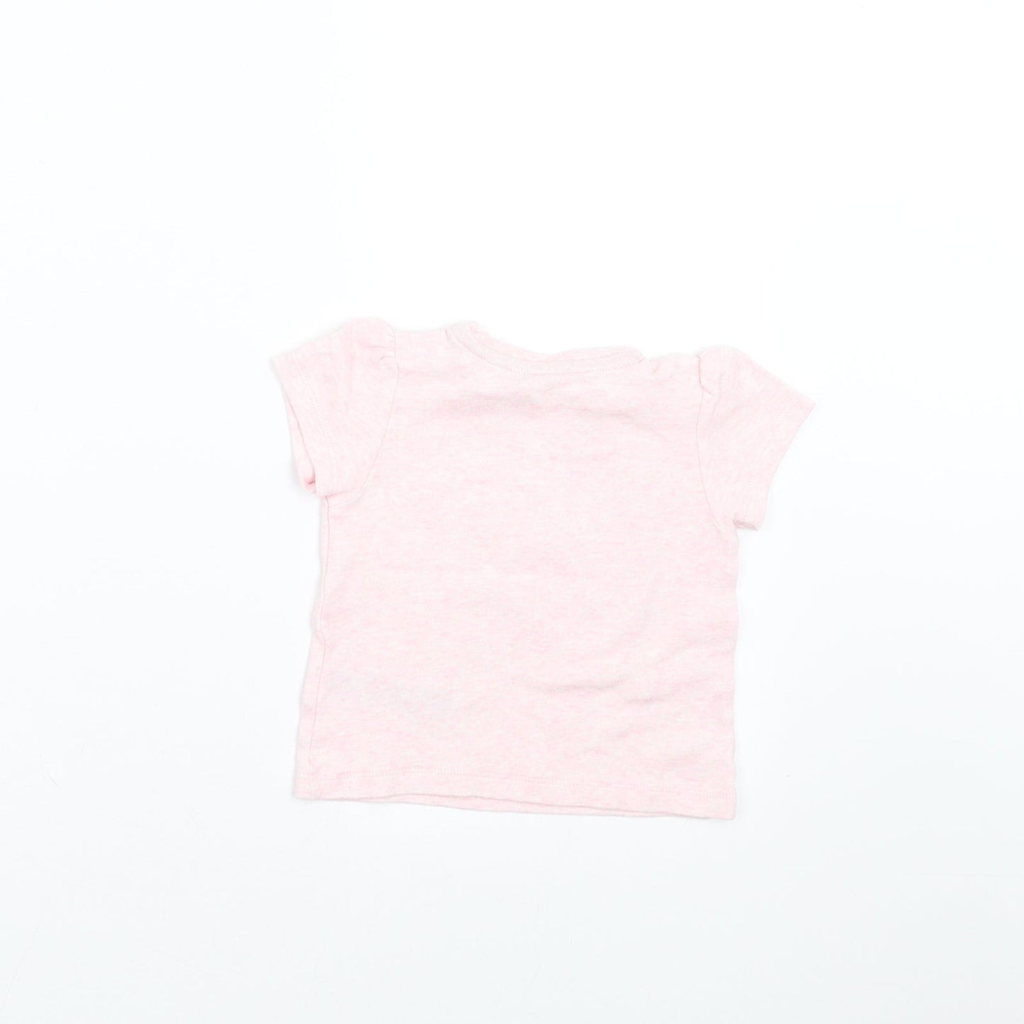 Marks and Spencer Girls Pink   Basic T-Shirt Size 6-9 Months  - I Love Mummy