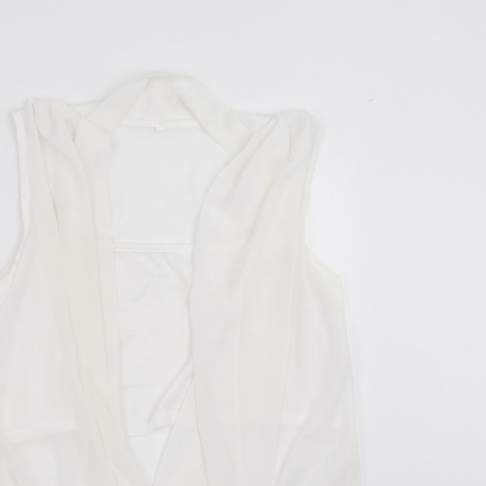 Preworn Womens White   Basic Blouse Size L