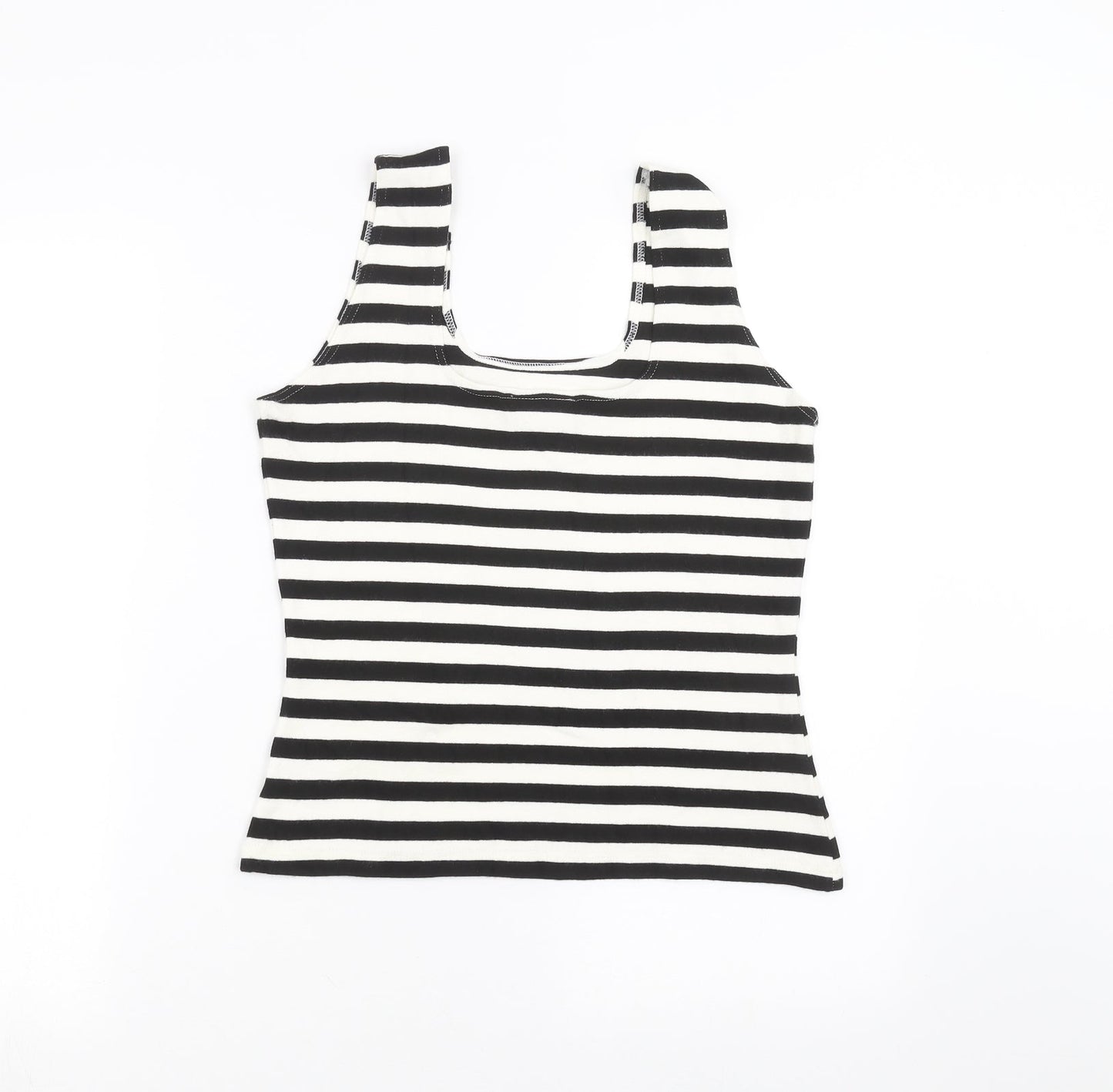 Wallis Womens Black Striped  Basic Tank Size 14
