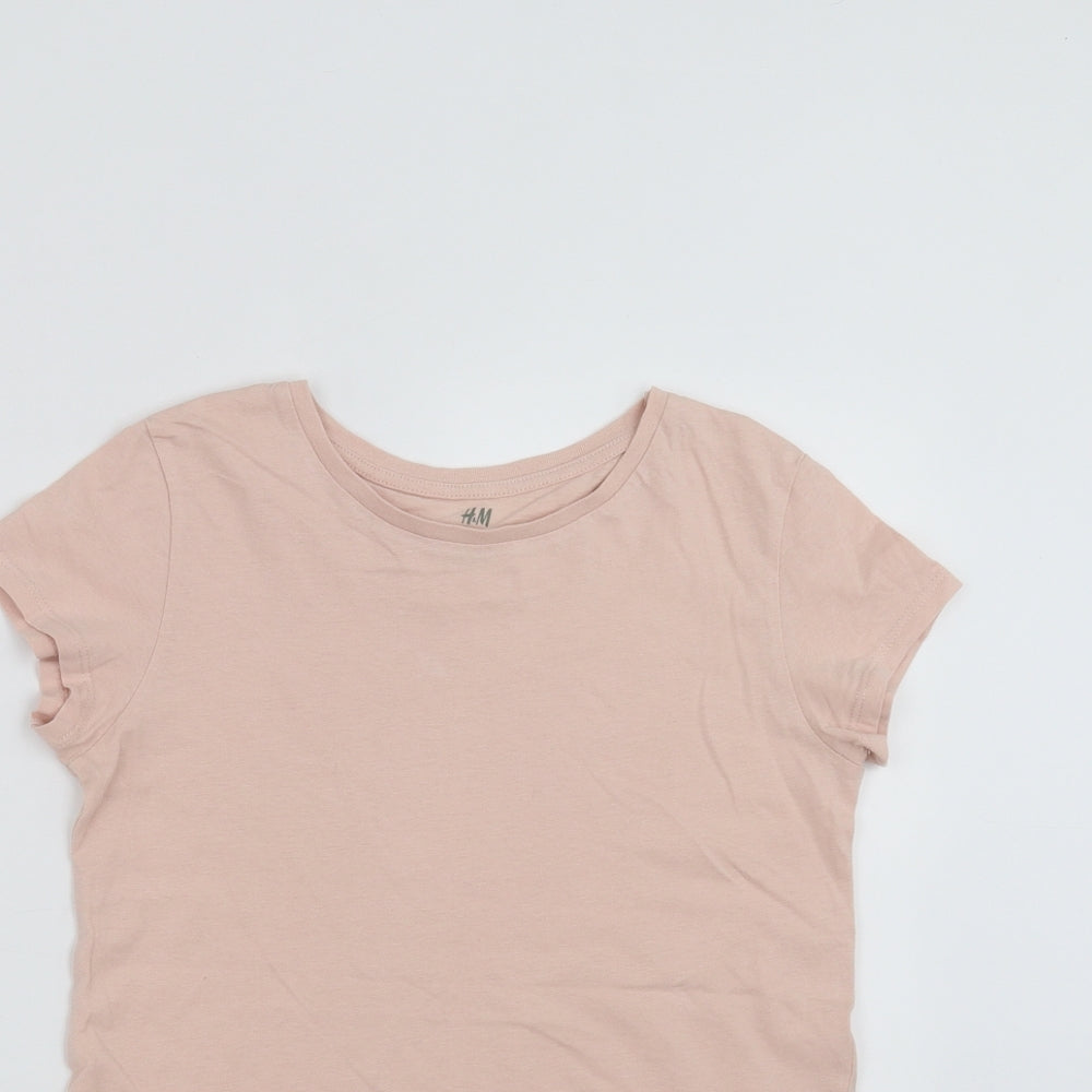 H&M Girls Pink   Basic T-Shirt Size 12 Years