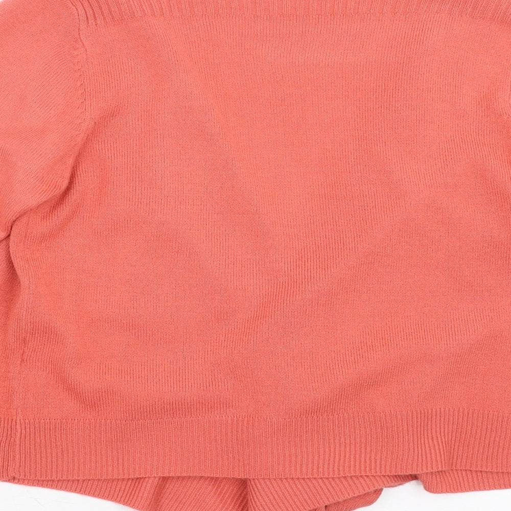 TU Womens Pink  Knit Cardigan Jumper Size 8