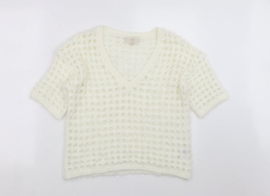 NEXT Womens Ivory  Knit Pullover Jumper Size M