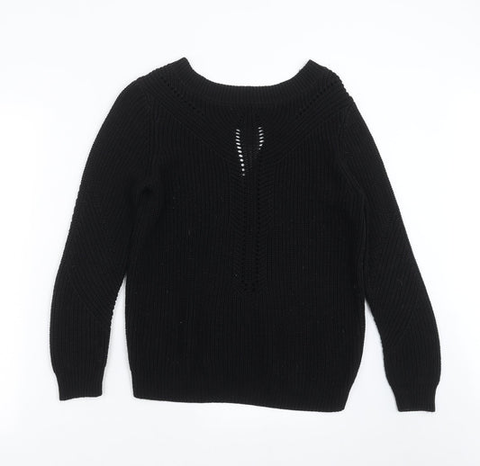 Primark Womens Black  Knit Pullover Jumper Size 10
