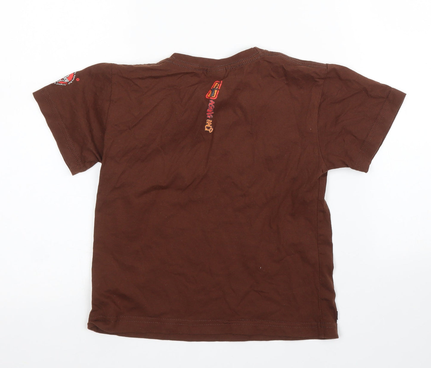 Preworn Boys Brown   Basic T-Shirt Size 5 Years  - Batman
