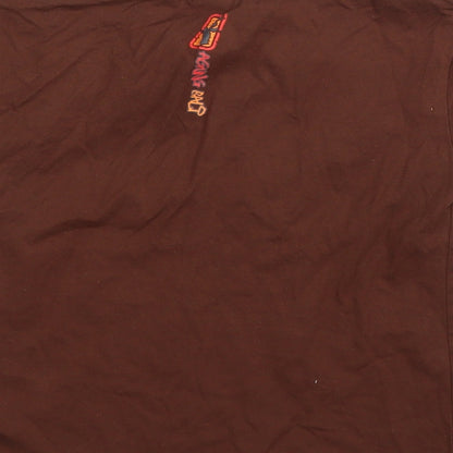 Preloved Preworn Boys Brown   Basic T-Shirt Size 5 Years  - Batman - Label