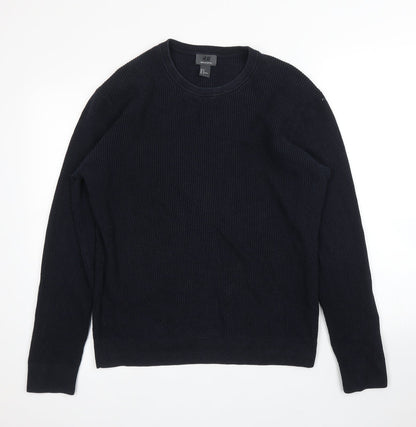 Preloved H&M Mens Blue   Pullover Jumper Size M - Front