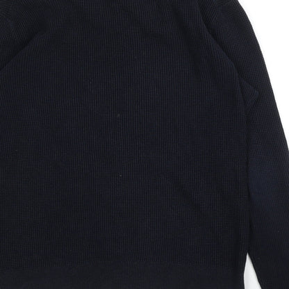 Preloved H&M Mens Blue   Pullover Jumper Size M - Label