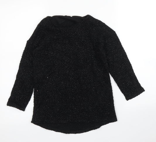 NEXT Girls Black   Pullover Jumper Size 8 Years