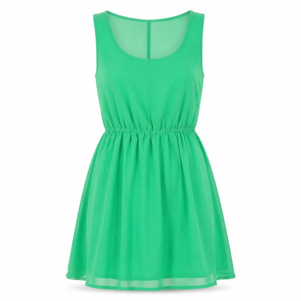 H&M Womens Green   Fit & Flare  Size 8