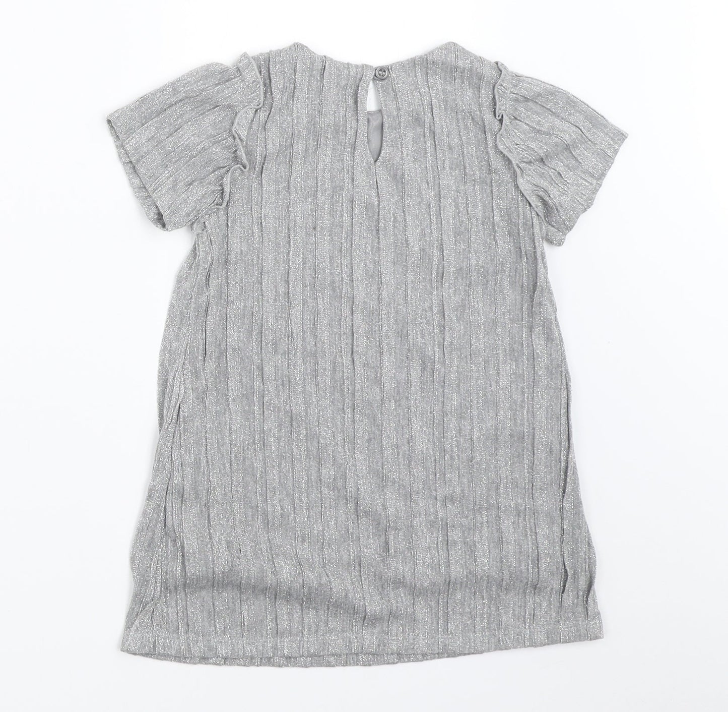 United Colors of Benetton Girls Silver   Basic Blouse Size 2 Years