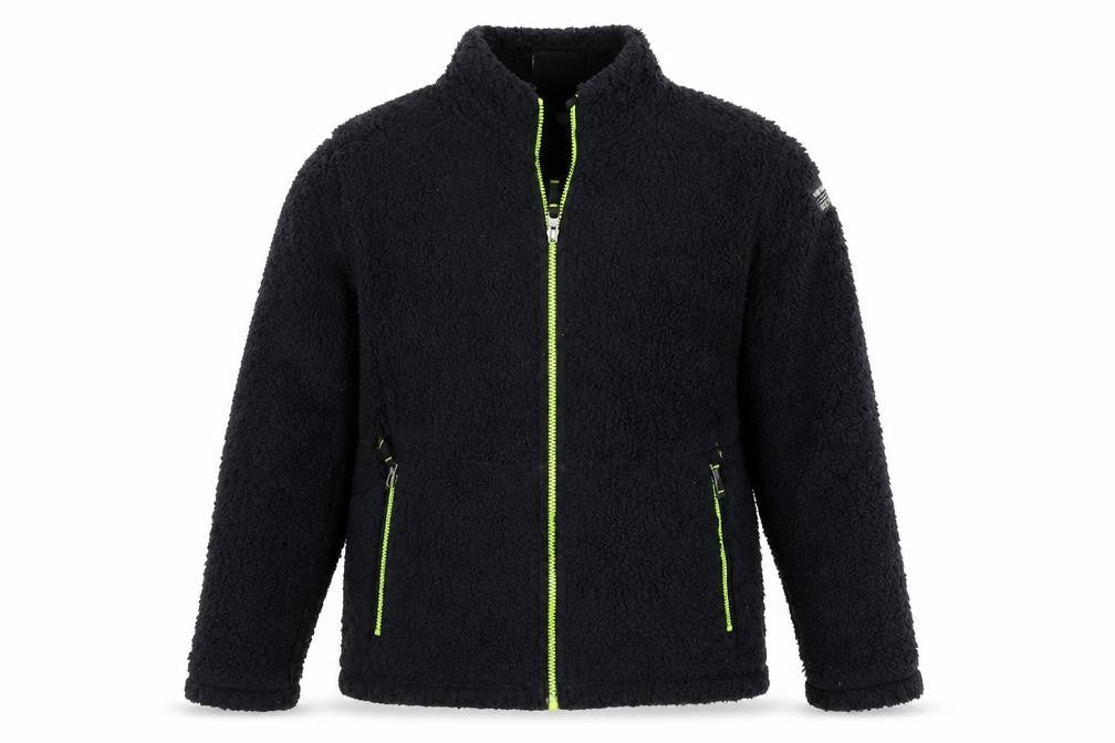 Front view of TOG24 boys’ black jacket, size 11-12, years