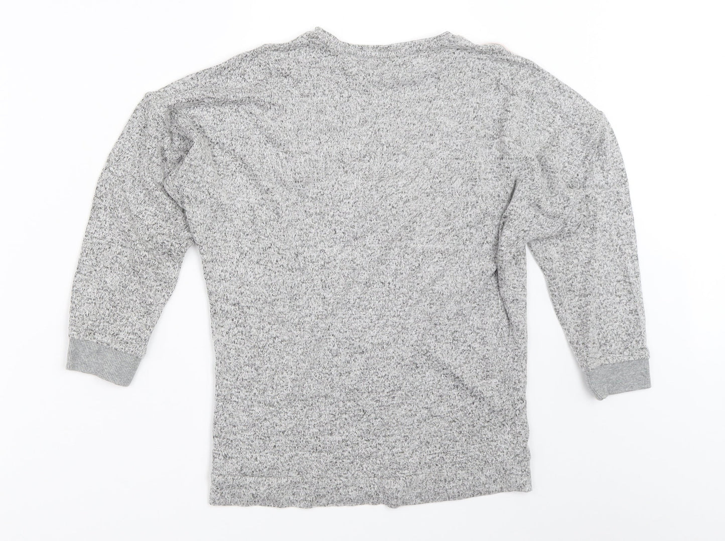Nutmeg Girls Grey   Pullover Jumper Size 9-10 Years
