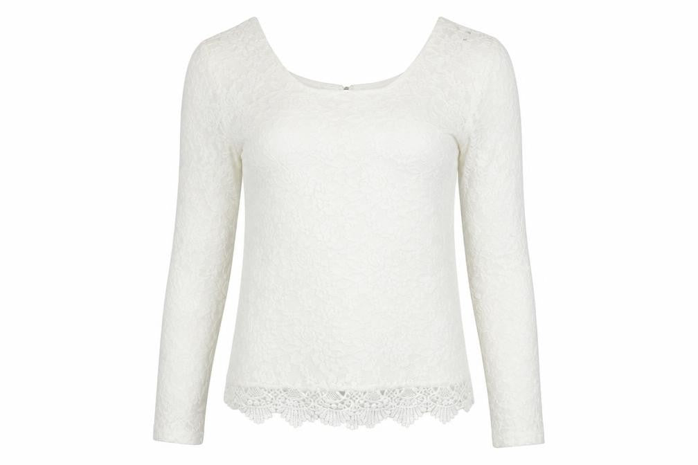 Reyon  Womens White Floral  Basic T-Shirt Size L