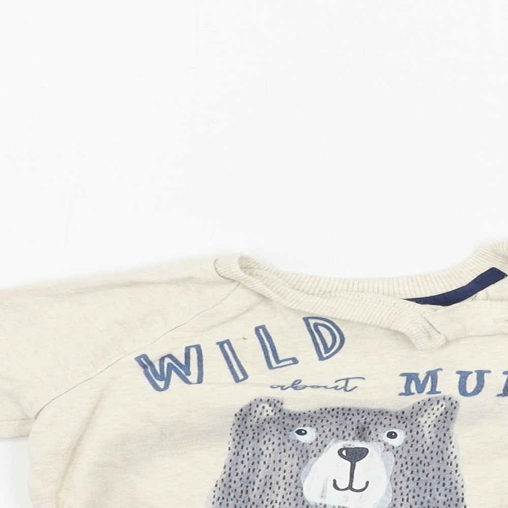 FRED&FLO   Girls Beige   Pullover Jumper Size 18-24 Months