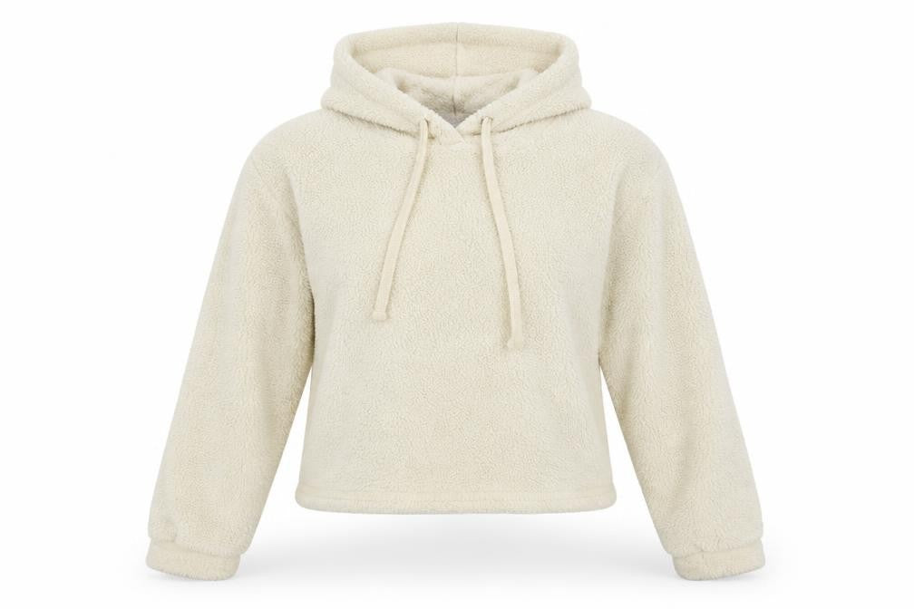 Select  Womens Ivory   Pullover Hoodie Size M