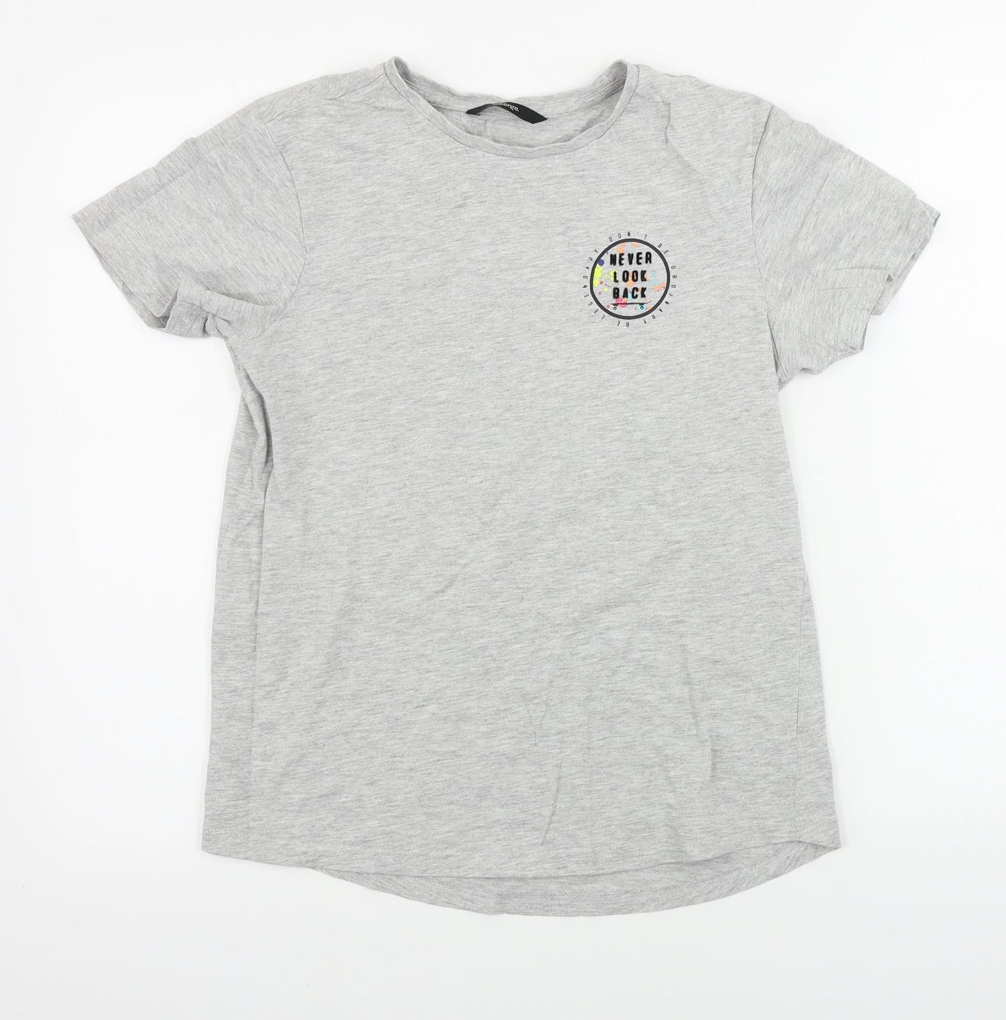 George  Boys Grey   Basic T-Shirt Size 13-14 Years
