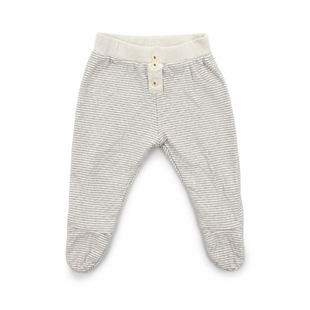 John Lewis  Baby Beige Striped  Sweatpants Trousers Size Newborn