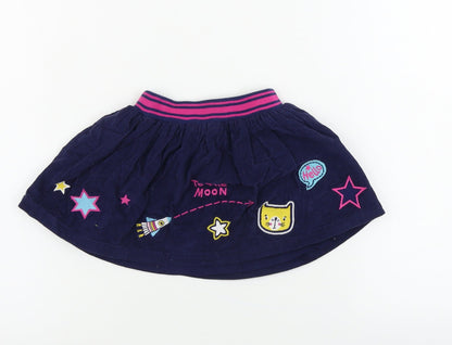 Preloved TU Girls Blue   A-Line Skirt Size 2 Years - Back