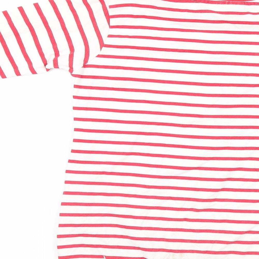 Sweet Millie Girls Ivory Striped  Camisole T-Shirt Size 7 Years
