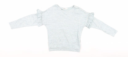 Additional front view of H&M girls’ blue basic casual, size 9-10, years
